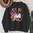 Slp Boo Crew Halloween Speech Therapy Slp Halloween Sweatshirt Gifts for Old Women