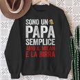 Sono Un Papà Semplice Amo Il Milan E La Birra Felpa Regalos para ancianas