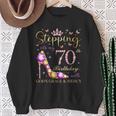 Stepping Into My 70Th Birthday With God's Grace & Mercy Sweatshirt Gifts for Old Women