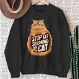 Stop Fat Shaming My Cat Fat Cat Amante Felpa Regalos para ancianas