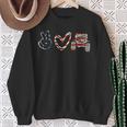 Support Peace Love Peace Love Offroad Sweatshirt Gifts for Old Women