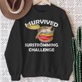 Surströmming I Survived Surströmming Challenge Sweatshirt Geschenke für alte Frauen