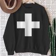 Swiss Flag Cross Switzerland Flag Camisa de entrenamiento Regalos para ancianas