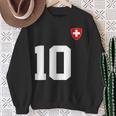 Switzerland 10 Sport Enthusiast Swiss Flag Suisse Fan Jersey Sweatshirt Geschenke für alte Frauen