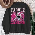 Tackle Breast Cancer Football Pink Breast Cancer Awareness Sweatshirt Gifts for Old Women
