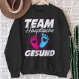 Team Hauptsache Gesund Gender Reveal Sweatshirt Geschenke für alte Frauen