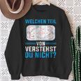 Which Teilonerstandst Du Nicht Eishockeyspieler Hockey Sweatshirt Geschenke für alte Frauen