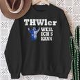 Thwler Weil Ichs Kann Thw Sweatshirt Geschenke für alte Frauen