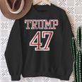 Trump 47 President Team Football Jersey Style 2024 Front Sweatshirt Gifts for Old Women