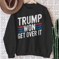 Trump Hat Gewonnen Komm Darüber Hinweg Lustig Trump 2024 Sweatshirt Geschenke für alte Frauen