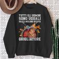 Tutti Gli Uomini Sono Uguali Grigliatore Barbecue Carbonella Felpa Regalos para ancianas