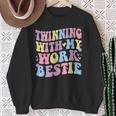 Twinning With My Work Bestie Matching Twins Day Best Friend Sweatshirt Gifts for Old Women
