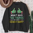 Two Thumbs And Doesn't Give A - Scrubs Felpa Regalos para ancianas