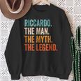 Uomo Riccardo The Man The Myth The Legend Felpa Regalos para ancianas