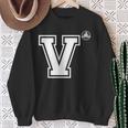 V Lettera In Stile College Cool Felpa Regalos para ancianas
