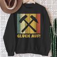 Vintage Ruhrpott Glück Auf Mining Beater And Iron Sweatshirt Geschenke für alte Frauen