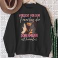 Vorsichtor Dem Frauchen Dobermann Sweatshirt Geschenke für alte Frauen