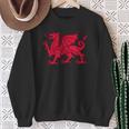 Walisischer Roter Drache Wales Flag Sweatshirt Geschenke für alte Frauen