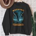 Warning I May Spontaneously Talk About Tornados Storm Chaser Sweatshirt Gifts for Old Women