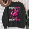 I Wear Pink For My Mimi T-Rex Dinosaur Breast Cancer Sweatshirt Gifts for Old Women