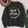 Welcome Back To School First Day Of School Cute Teachers Sweatshirt Gifts for Old Women