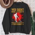 Wer Suchet Der Find Sondel Sondler Metal Detector Sweatshirt Geschenke für alte Frauen