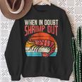 When In Doubt Shrimp Out Retro Bjj Brazilian Jiu Jitsu Camisa de entrenamiento Regalos para ancianas