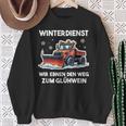 Winterdienst Schneepflugfahrer Humor Schneepflug Sweatshirt Geschenke für alte Frauen