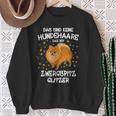 Zwergspitz Glitter Dog Lover Dog Holder Dog Sweatshirt Geschenke für alte Frauen