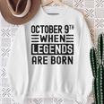 9 Ottobre Bday 9 Ottobre Regalo Di Compleanno Felpa Regalos para ancianas