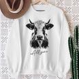 Allgäu Alpsintage Cow Bavaria Souvenir Fun Gray Sweatshirt Geschenke für alte Frauen