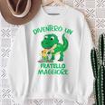 Bambino Diventerò Un Fratello Maggiore Due Dino Cucciolo Dinosauro Felpa Regalos para ancianas