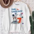 Bambino Nasa Astronauta This Space Boy Is 7 Cool Insignia Logo Felpa Regalos para ancianas