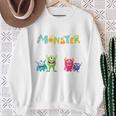 Children's 3Rd Birthday Ich Bin Schon 3 Jahre Junge Kleine Monster Sweatshirt Geschenke für alte Frauen