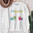 Children's 5Th Birthday Ich Bin Schon 5 Jahre Junge Kleines Monster Sweatshirt Geschenke für alte Frauen