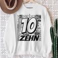 Children's Birthday Ich Bin 10 Zahlwort Zehn Sweatshirt Geschenke für alte Frauen