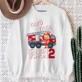 Children's Ich Bin 2 Feuerwehrmann Tatü Tata Feuerwehr Sweatshirt Geschenke für alte Frauen