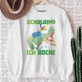 Children's School Child 2024 Dinosaur Ich Rocke Jetzt Die Schule Sweatshirt Geschenke für alte Frauen