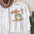 Cute Ghost Spooky Beach Summer Vacation Halloween Summerween Sweatshirt Gifts for Old Women