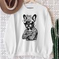 Divertente Cane Bulldog Francese Con Occhiali Da Sole Tattoo Lover Felpa Regalos para ancianas