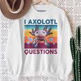 Divertida Pregunta Sobre Axolotl Retrointage Amantes De Axolotl Para Niños Camisa de entrenamiento Regalos para ancianas