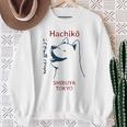 Donna Cane Giapponese Kanji Hachiko Shiba Inu Con Collo A Felpa Regalos para ancianas