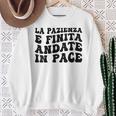Donna La Pazienza E Finita Andate In Pace Con Collo A Felpa Regalos para ancianas