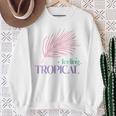 Donnaiaggio Diiaggio Tropicale Diacanza Sulla Spiaggia Delle Palme Estive Con Collo A Felpa Regalos para ancianas