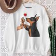 Dwarf Pinscher Liebe Miniature Pinscher Dog Holder Sweatshirt Geschenke für alte Frauen