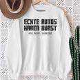 Echte Autos Haben Durst Motorschau Benzin Ps Autofan Gray Sweatshirt Geschenke für alte Frauen