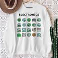 Elettronica Tecnico Tecnologia Icone Computer Circuito Felpa Regalos para ancianas