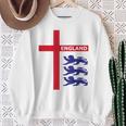 England Flag & Lions Football Fan England Supporter Sweatshirt Geschenke für alte Frauen