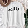 Evolution Guitar Rock Música Músicos Banda Camisa de entrenamiento Regalos para ancianas