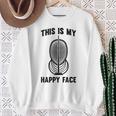 Fencer Scherma Maschera Questo È Il Mioolto Felice Epee Sword Lotta Felpa Regalos para ancianas